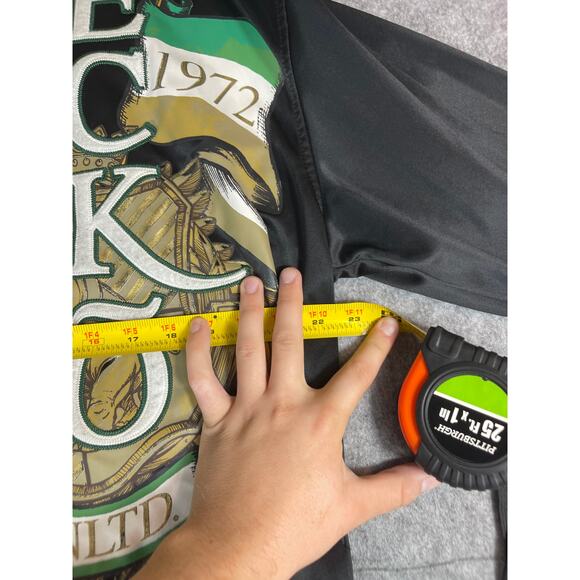 Vintage Ecko Unlimited Track Jacket Womens XL Black Green Embroidered USA Y2K - Picture 5 of 6